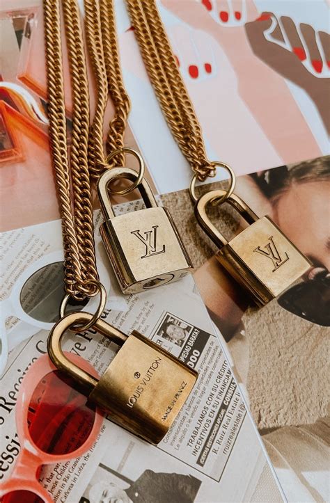 break vintage louis vuitton necklace|louis vuitton lock necklace.